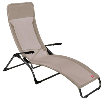 FIAM® Liegestuhl Samba Taupe Stahl 145TX 